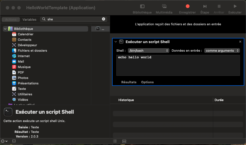 automator HelloWorldTemplate.app